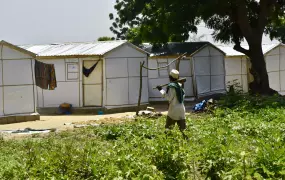 More than 2,500 people have resettled in Soye from Maiduguri and are struggling to get on their feet. 